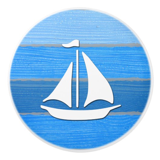 Nautisch thematisch ontwerp keramische knop (Voorkant)