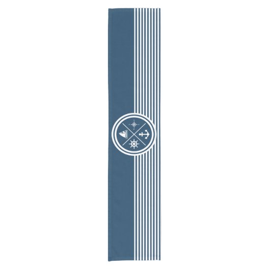 Nautisch thematisch ontwerp korte tafelloper (Voorkant)