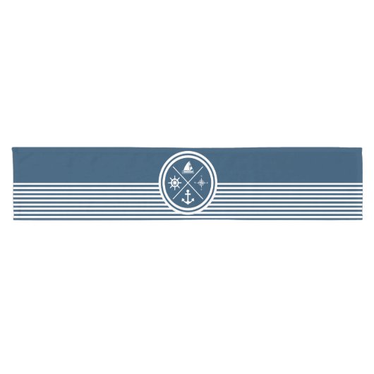 Nautisch thematisch ontwerp korte tafelloper (Horizontaal)