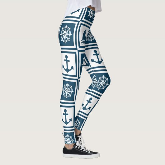 Nautisch thematisch ontwerp leggings (Rechts)