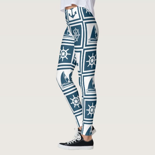 Nautisch thematisch ontwerp leggings (Links)