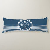 Nautisch thematisch ontwerp lichaamskussen (Voorkant)