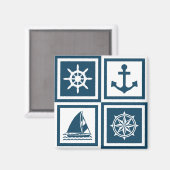 Nautisch thematisch ontwerp magneet (Voorkant / Achterkant)