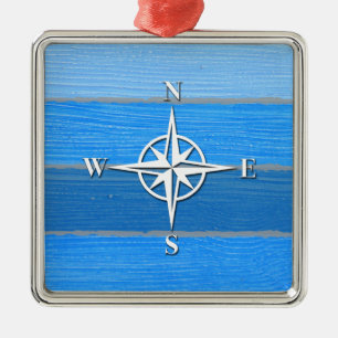 Nautisch thematisch ontwerp metalen ornament