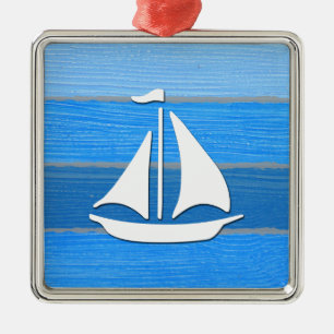 Nautisch thematisch ontwerp metalen ornament