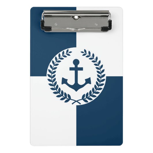 Nautisch thematisch ontwerp mini klembord (Voorkant)