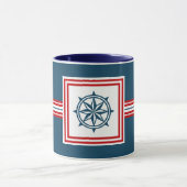Nautisch thematisch ontwerp mok (Midden)