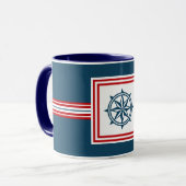 Nautisch thematisch ontwerp mok (Voorkant links)