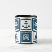 Nautisch thematisch ontwerp mok (Midden)