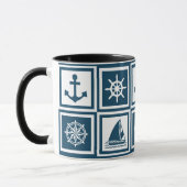 Nautisch thematisch ontwerp mok (Links)