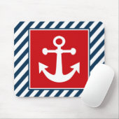 Nautisch thematisch ontwerp muismat (Met muis)