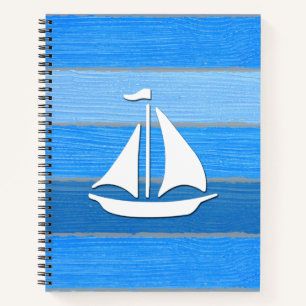 Nautisch thematisch ontwerp notitieboek