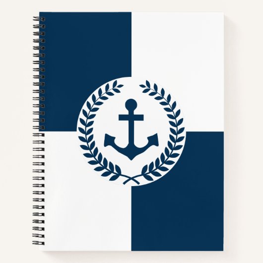 Nautisch thematisch ontwerp notitieboek (Voorkant)