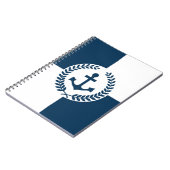 Nautisch thematisch ontwerp notitieboek (Linkerzijde)