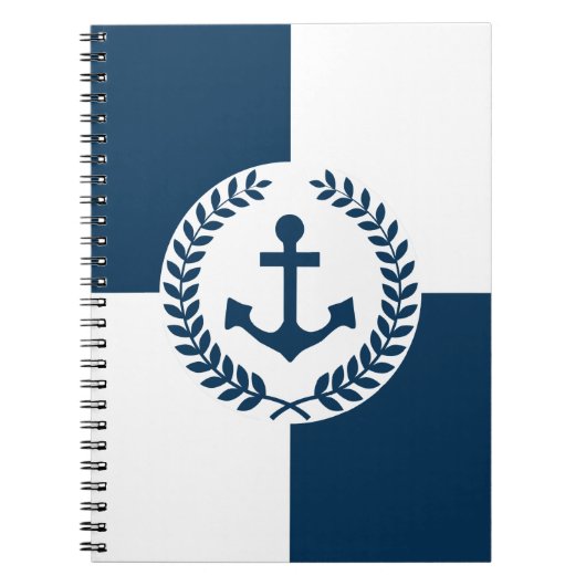 Nautisch thematisch ontwerp notitieboek (Voorkant)