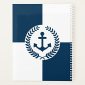 Nautisch thematisch ontwerp planner (Achterkant)