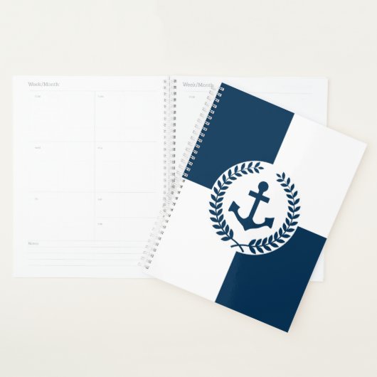 Nautisch thematisch ontwerp planner (Display)