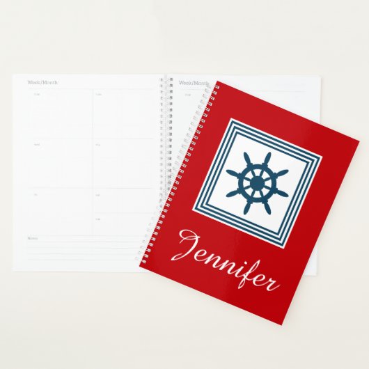 Nautisch thematisch ontwerp planner (Display)