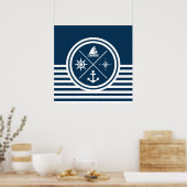 Nautisch thematisch ontwerp poster (Keuken)