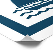 Nautisch thematisch ontwerp poster (Hoek)