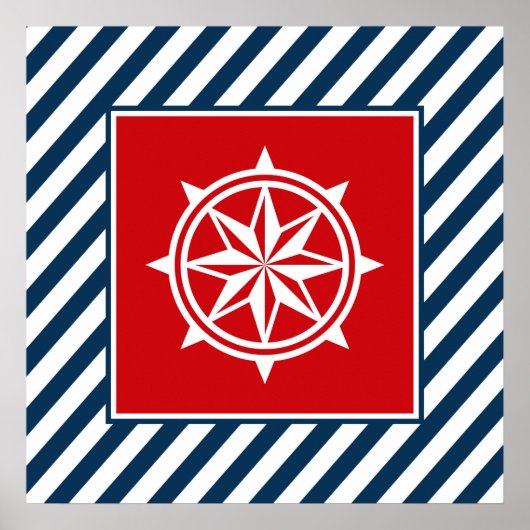 Nautisch thematisch ontwerp poster (Voorkant)