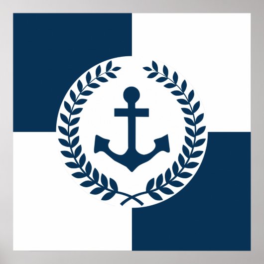 Nautisch thematisch ontwerp poster (Voorkant)