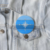 Nautisch thematisch ontwerp ronde button 7,6 cm (In situ)