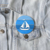 Nautisch thematisch ontwerp ronde button 7,6 cm (In situ)