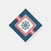 Nautisch thematisch ontwerp servet (Hoek)