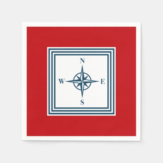 Nautisch thematisch ontwerp servet (Voorkant)