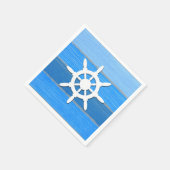 Nautisch thematisch ontwerp servet (Hoek)