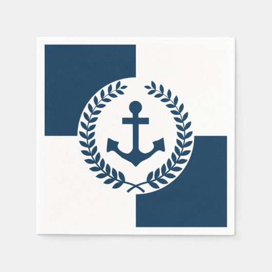 Nautisch thematisch ontwerp servetten (Voorkant)