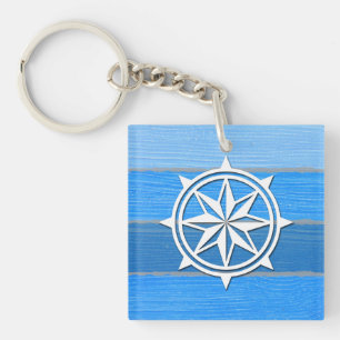 Nautisch thematisch ontwerp sleutelhanger