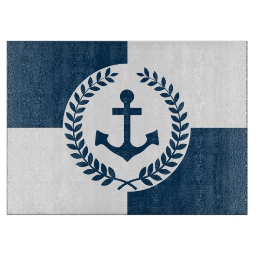 Nautisch thematisch ontwerp snijplank (Voorkant)