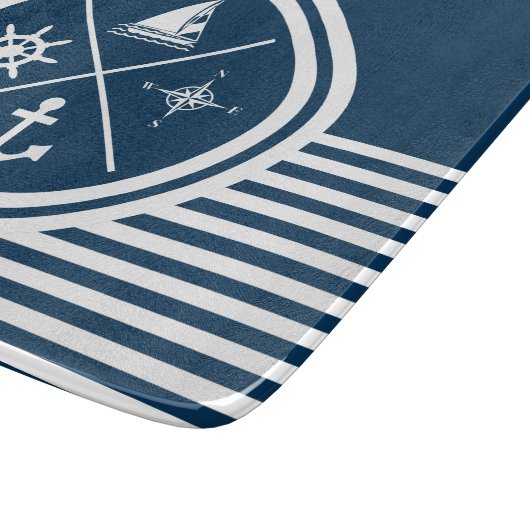 Nautisch thematisch ontwerp snijplank (Hoek)