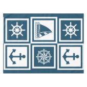 Nautisch thematisch ontwerp tafelkleed (Voorkant (Horizontaal))