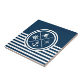 Nautisch thematisch ontwerp tegeltje (Zijkant)