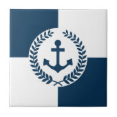 Nautisch thematisch ontwerp tegeltje (Voorkant)