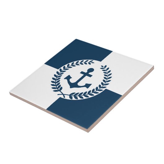 Nautisch thematisch ontwerp tegeltje (Zijkant)