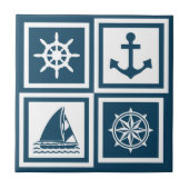 Nautisch thematisch ontwerp tegeltje (Voorkant)