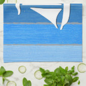 Nautisch thematisch ontwerp theedoek (Gevouwen)