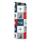 Nautisch thematisch ontwerp thermosbeker (Geroteerd rechts)