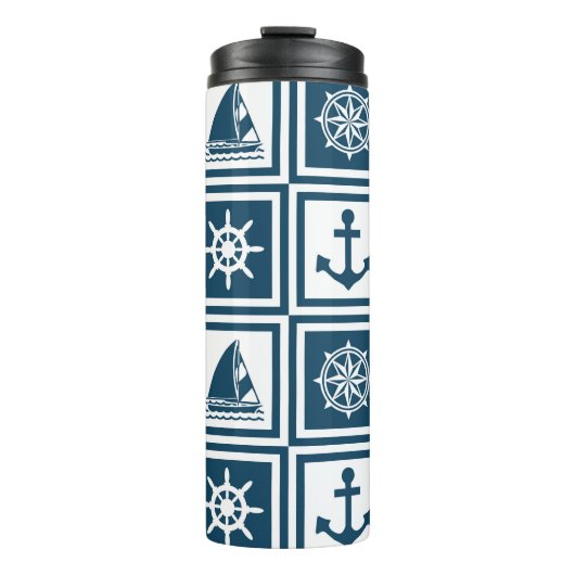 Nautisch thematisch ontwerp thermosbeker (Voorkant)