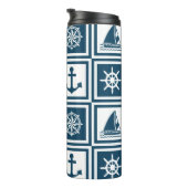 Nautisch thematisch ontwerp thermosbeker (Geroteerd rechts)