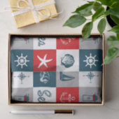Nautisch thematisch ontwerp tissuepapier (Geschenk)