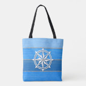 Nautisch thematisch ontwerp tote bag (Achterkant)