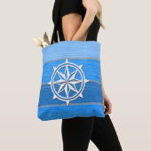 Nautisch thematisch ontwerp tote bag (Dichtbij)