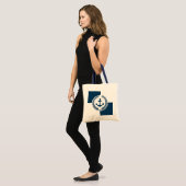 Nautisch thematisch ontwerp tote bag (Voorkant (model))