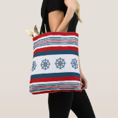 Nautisch thematisch ontwerp tote bag (Dichtbij)