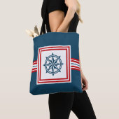 Nautisch thematisch ontwerp tote bag (Dichtbij)
